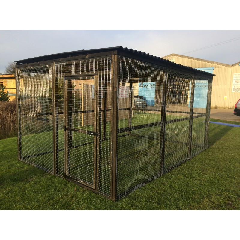 Waterproof Chicken run 8ft x 12ft Chicken Fox Proof Cat Pen Painted Black